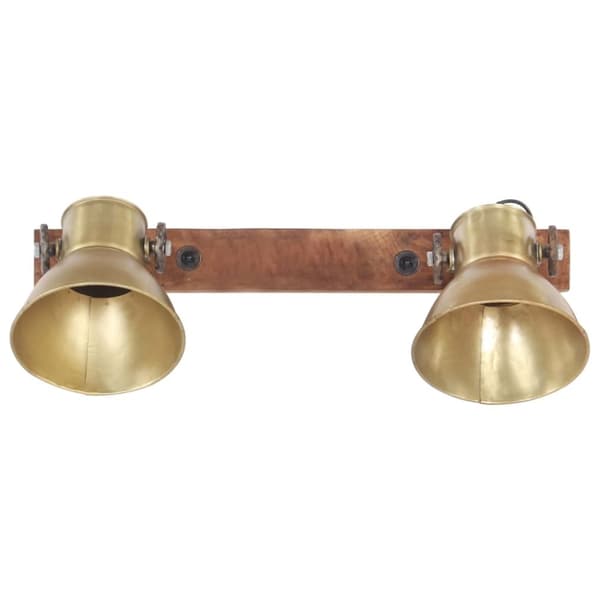 vidaXL industriel væglampe 45x25 cm E27 messingfarvet