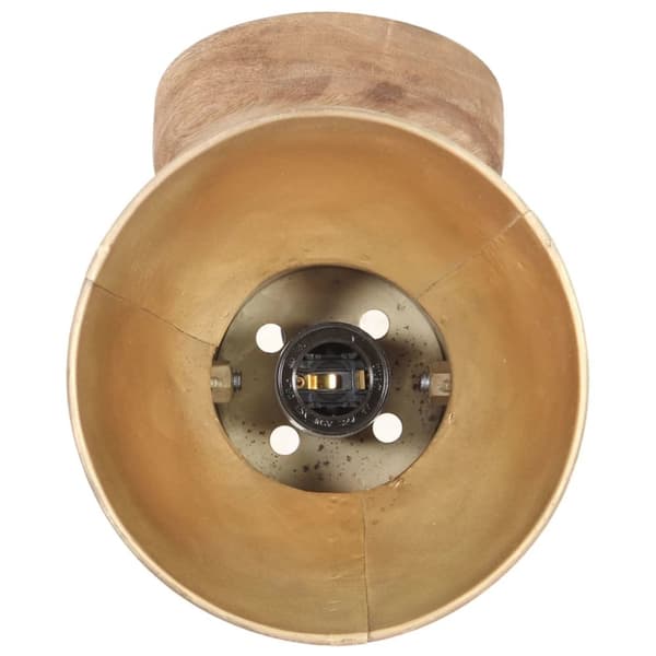 vidaXL Industriell vägglampa/taklampa 2 st mässing 20x25 cm E27