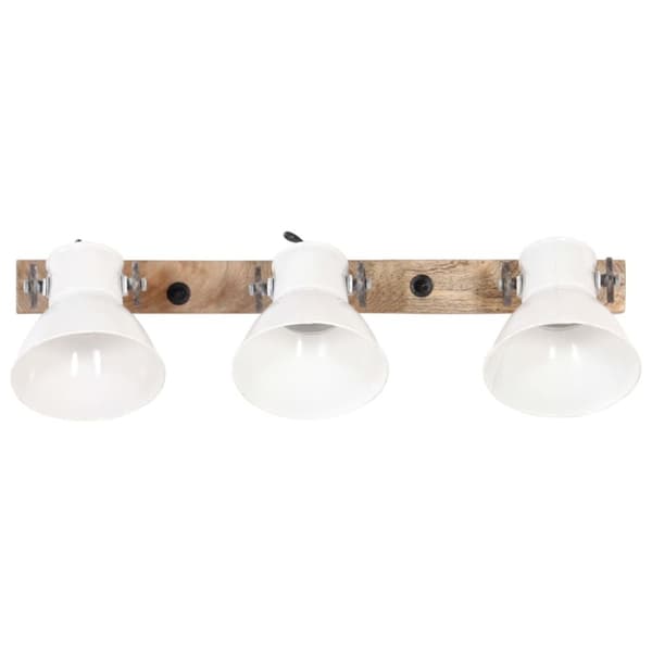 vidaXL Industriell vägglampa vit 65x25 cm E27
