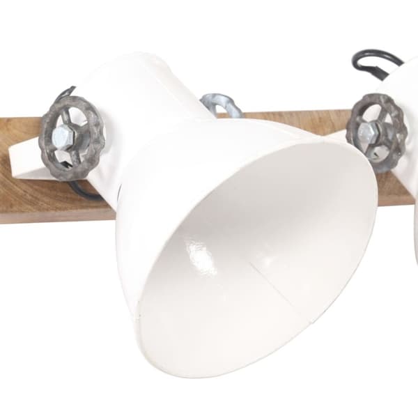 vidaXL Industriell vägglampa vit 65x25 cm E27