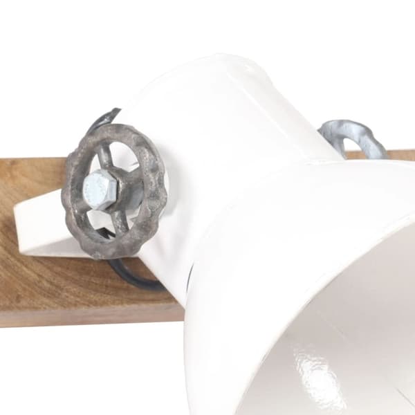 vidaXL Industriell vägglampa vit 65x25 cm E27