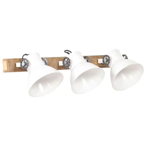 vidaXL Industriell vägglampa vit 65x25 cm E27