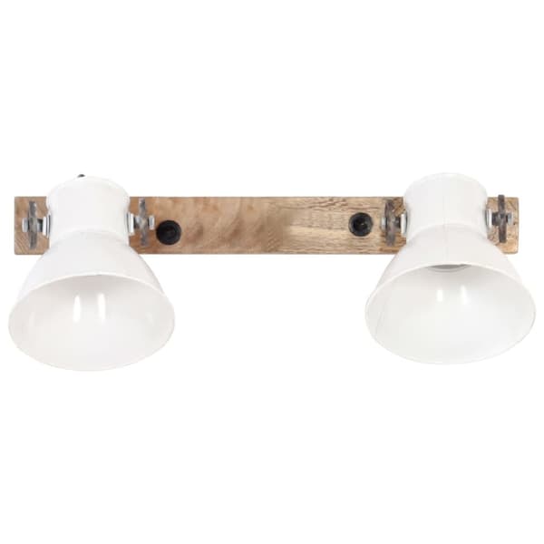 vidaXL Industriell vägglampa vit 45x25 cm E27