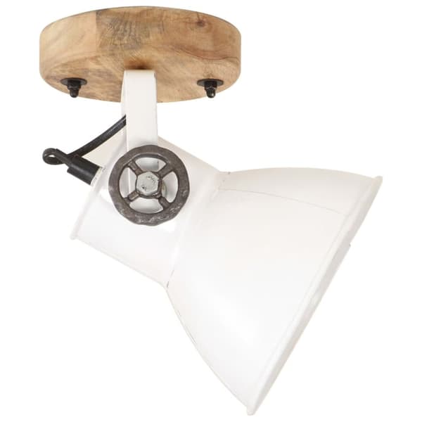 vidaXL Industrielle vegg-/taklamper 2 stk hvit 20x25 cm E27