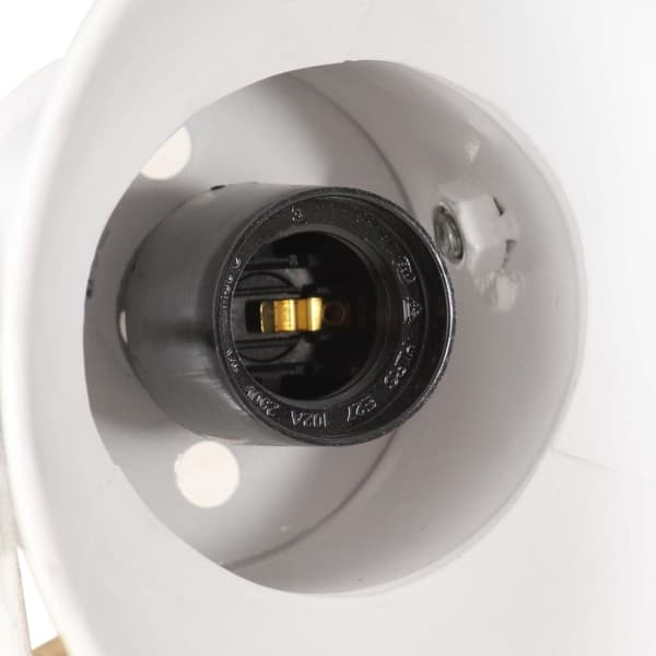 vidaXL Industrielle vegg-/taklamper 2 stk hvit 20x25 cm E27
