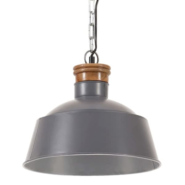 vidaXL Industriell hengelampe 32 cm grå E27