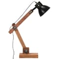 Miniatyrbillede 4 af 11: vidaXL industriel skrivebordslampe 58x18x90 cm E27 rund mat sort