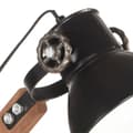 Miniatyrbillede 6 af 11: vidaXL industriel skrivebordslampe 58x18x90 cm E27 rund mat sort