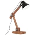 Miniatyrbillede 2 af 11: vidaXL industriel skrivebordslampe 58x18x90 cm E27 rund mat sort
