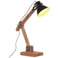 Miniatyrbillede 1 af 11: vidaXL industriel skrivebordslampe 58x18x90 cm E27 rund mat sort