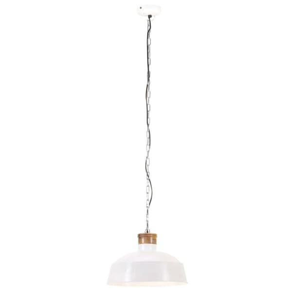 vidaXL industriel hængelampe 58 cm E27 hvid