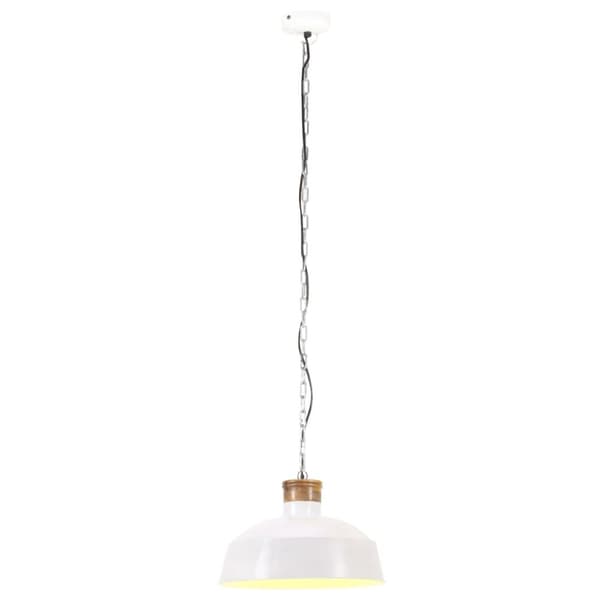 vidaXL industriel hængelampe 58 cm E27 hvid