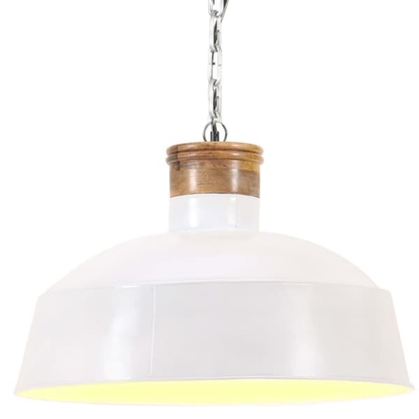 vidaXL industriel hængelampe 58 cm E27 hvid
