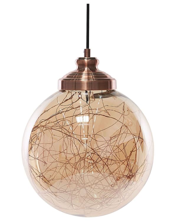 Pendel Glas Kobber Elementer Globus Form Moderne Stil