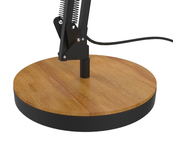 Unilux Baya Bamboo, Bamboo, Sort, Aluminium, Stål, Universell, E27, 1 ampuller, 12,6 W