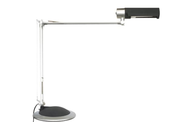 Maul MAULoffice 8215095 Skrivebordslampe Energisparepære E27 20 W Sølv, Sort
