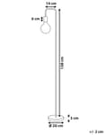 Miniatyrbillede 3 af 10: Gulvlampe Kobber Metal Glans Finish Udsat pære Industriel