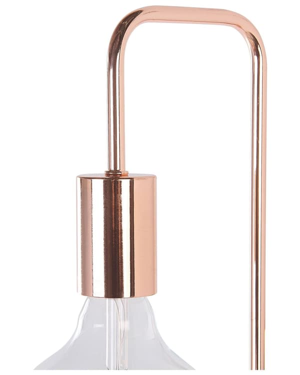 Gulvlampe Kobber Metal Glans Finish Udsat pære Industriel