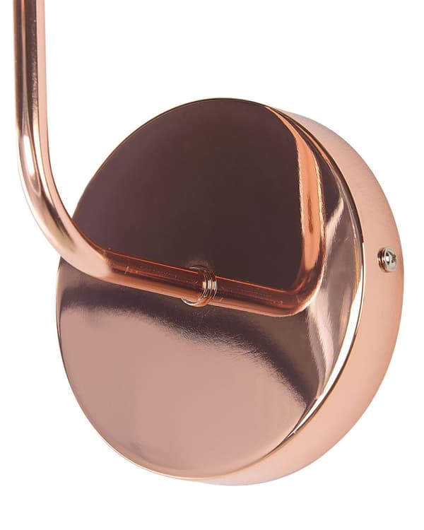Seinävalaisin kupari 23 x 32 x 12 cm metalli PVC pyöreä kaareva glamour moderni max 40W