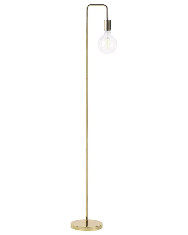 Lattiavalaisin kultainen 20 x 141 x 20 cm metalli pyöreä kaareva glamour moderni max 40W
