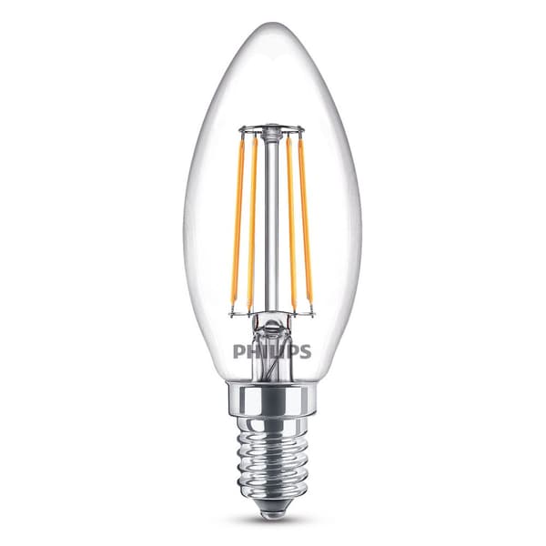 6-pakning LED E14 Crown 4W (40W) Klar 470lm