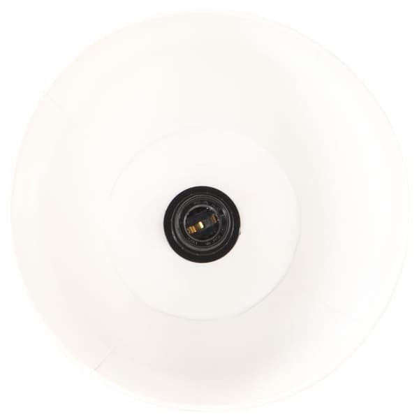 vidaXL gulvlampe E27 massivt mangotræ hvid