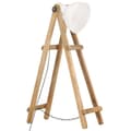 Miniatyrbillede 2 af 11: vidaXL gulvlampe E27 massivt mangotræ hvid