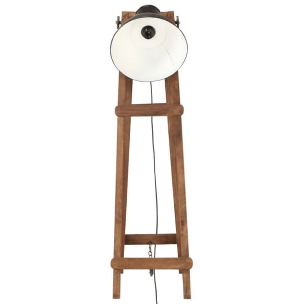 vidaXL gulvlamper 3 stk. E27 massivt mangotræ sort