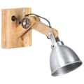 Miniatyrbilde 2 av 7: vidaXL Vegglampe E27 sølv heltre mango og jern