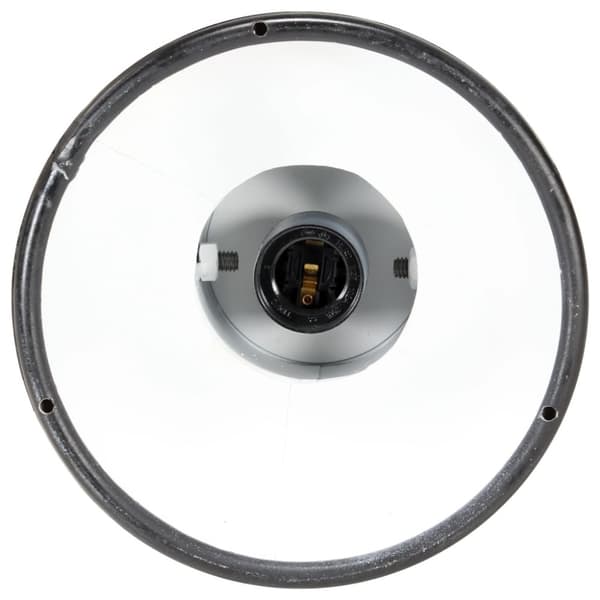 vidaXL Industriell taklampe svart E27 mangotre