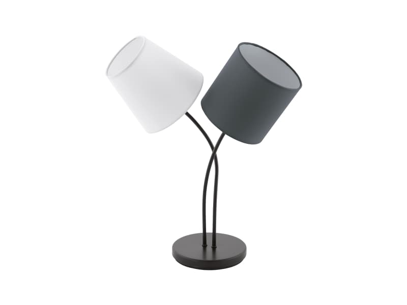 EGLO Almeida, Antracit, Svart, Vit, Tyg, Stål, Sovrum, Vardagsrum, IP20, II, ENEC