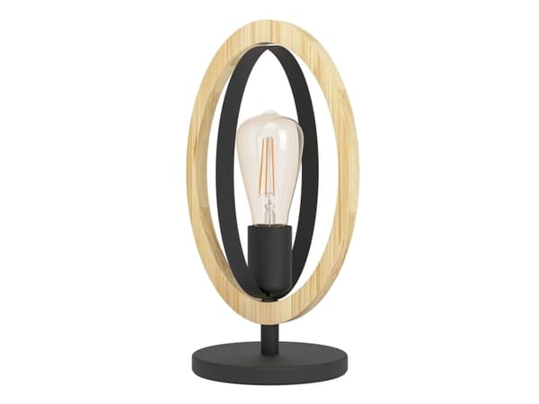 Eglo Basildon - Skrivebordslampe - 1 sokkel - E27 - svart, brun