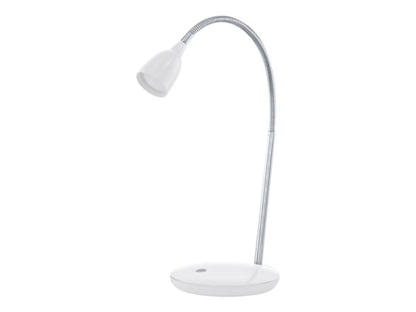 Eglo DURENGO - Skrivebordslampe - LED - 3 W - varmt hvitt lys - 3000 K - hvit, krom Kromfarget, Hvit