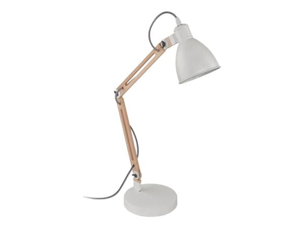 Eglo Torona 1 - Skrivbordslampa - E14 - 28 W - vit, naturell Vit, Trä