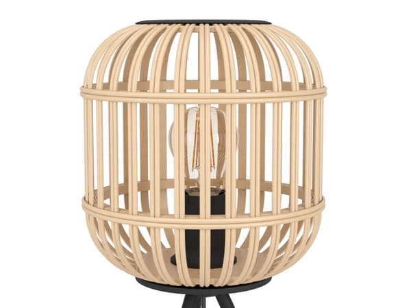 Eglo Bordesley - Skrivebordslampe - 1 sokkel - E27 - svart, naturlig