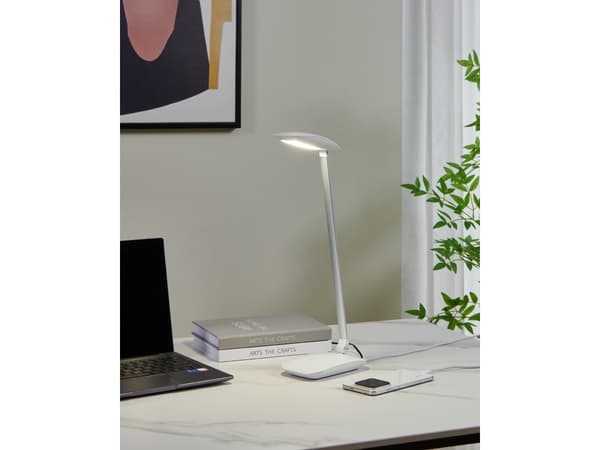 Eglo Style CAJERO - Skrivebordslampe - LED - 4.5 W - nøytralt hvitt lys - 4000 K - hvit