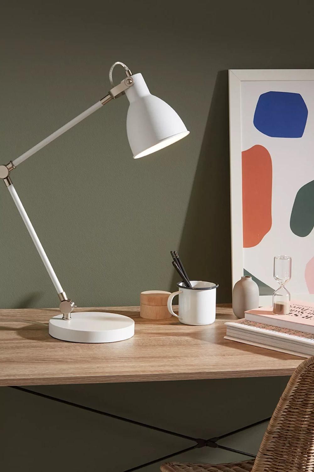 House bordslampa 62 cm Vit/Stål