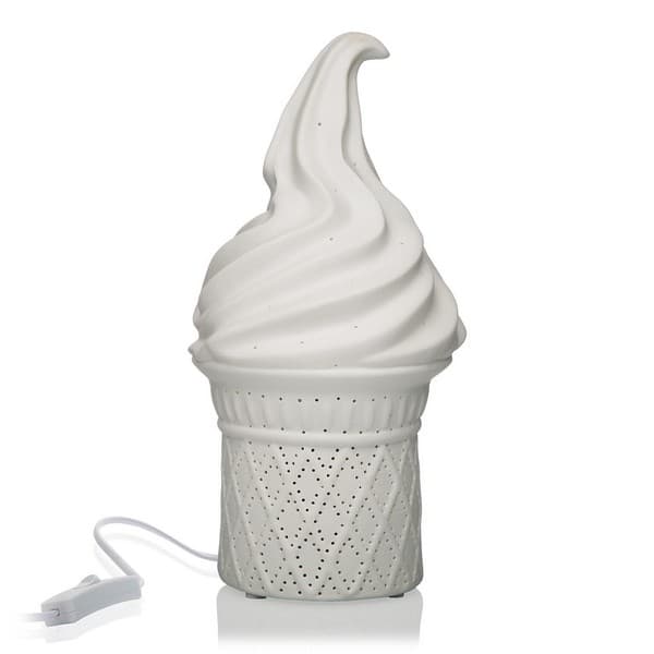 Bordlampe Versa Ice Cream 25W Porselen (13,7 x 27 x 13,7 cm)