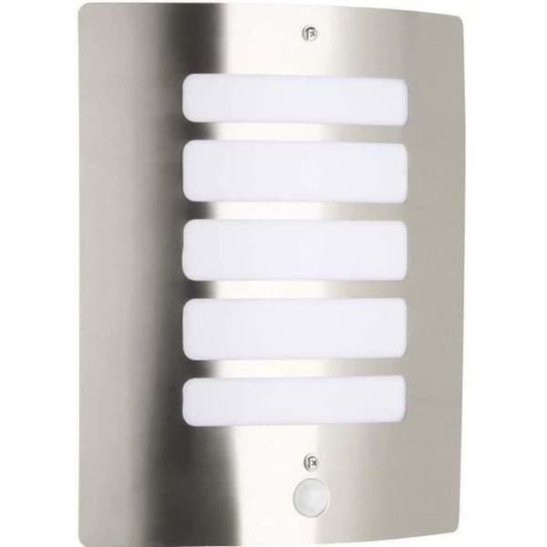 TODD-utomhusvägglampa med detektor H29cm lysande silver