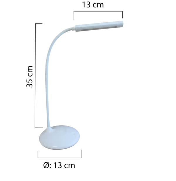Bordslampa UNILUX Nelly Led vit