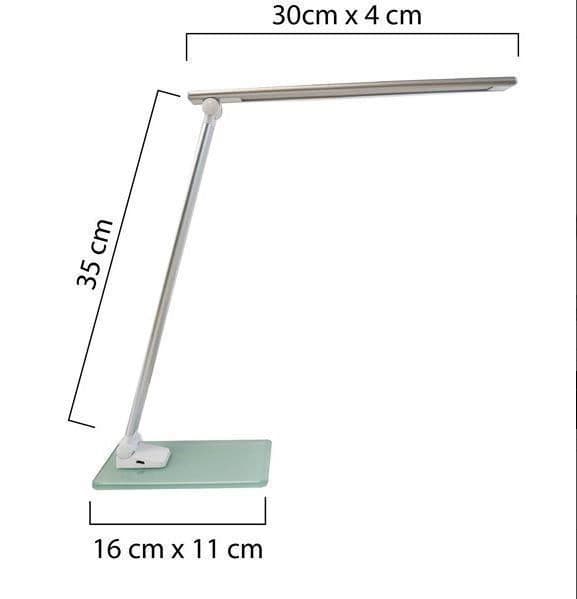Bordslampa UNILUX Popy Led silver/vit