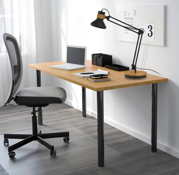 Lampa UNILUX Baya Bamboo LED svart