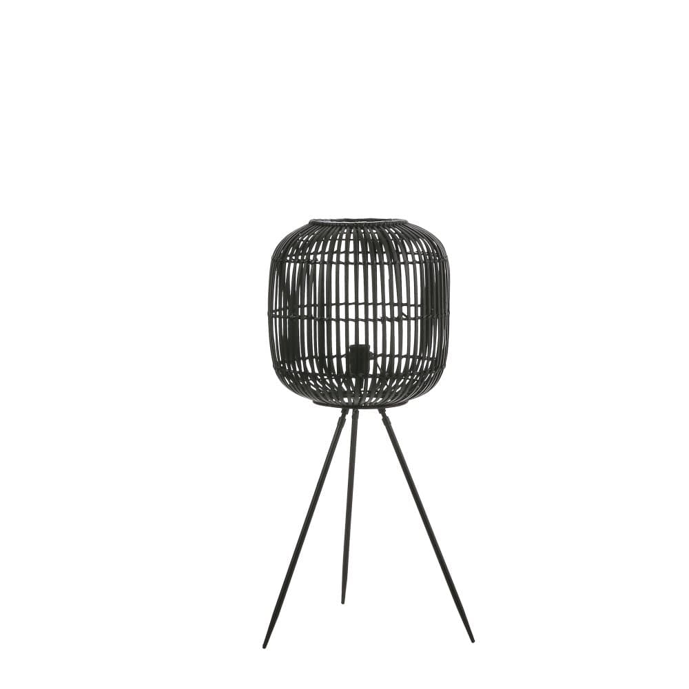 Mica Decorations Figo Golvlampa - H76,5 x Ø32,5 cm - Bambu - Svart