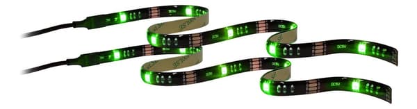 LED strip 2x50cm 4 modes 12 colors 16xRGB remote control
