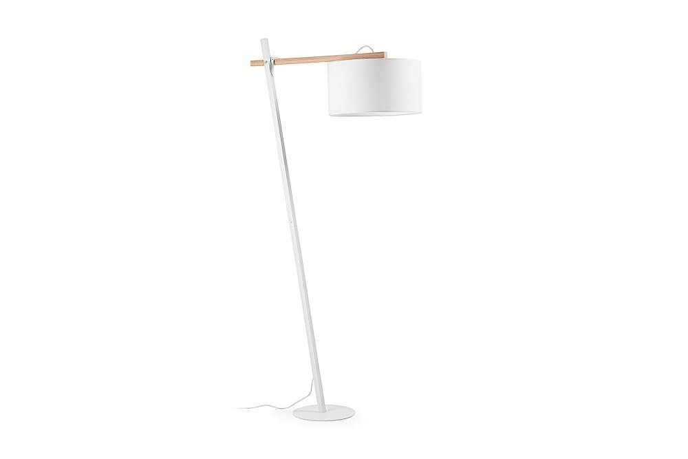 TELEMARK Golvlampa Metall Vit