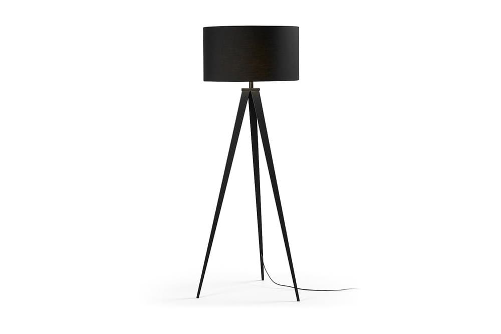 HURDAL Golvlampa Svart