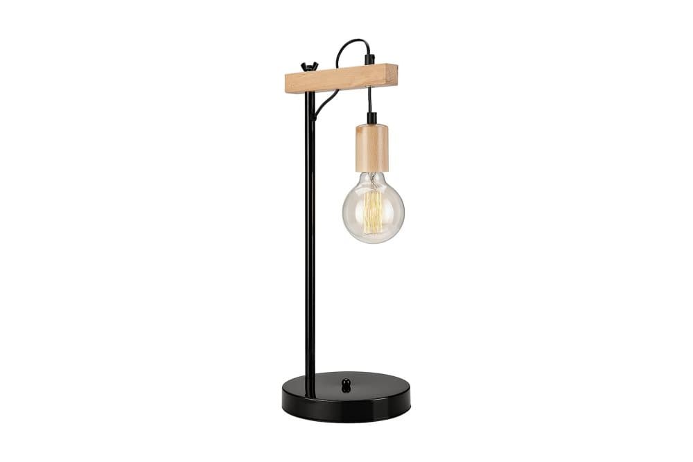 MILA Bordslampa Svart/Natur