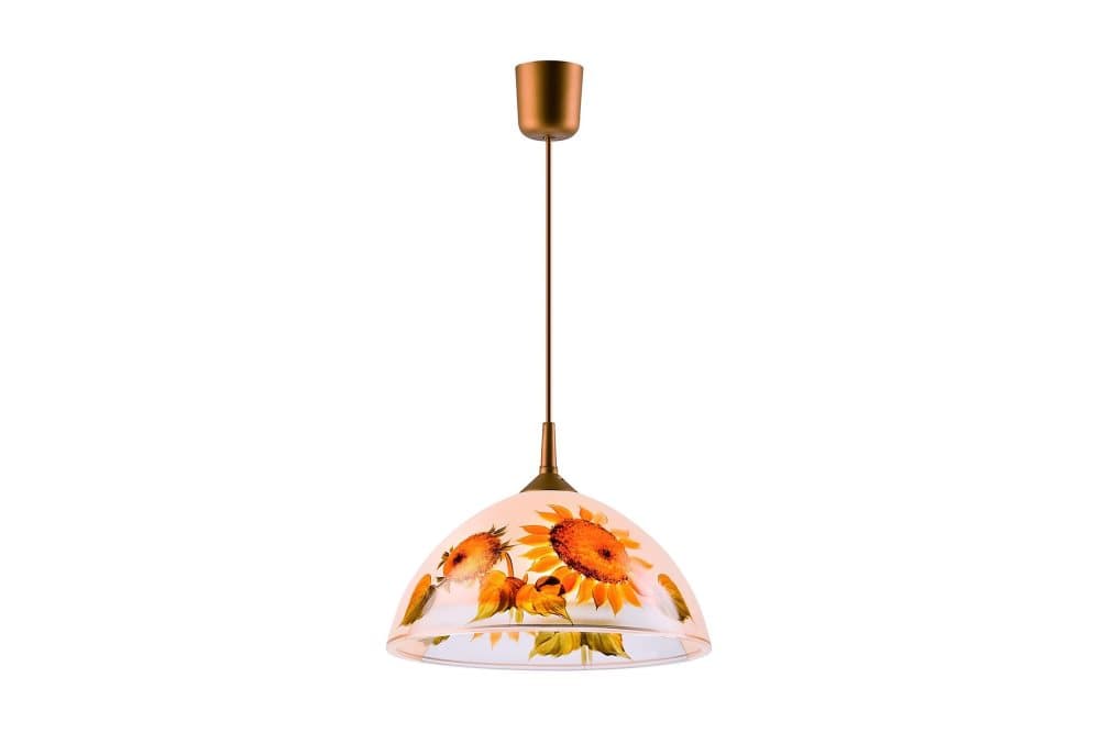 HELLVIR Taklampa Blommor Flerfärgad