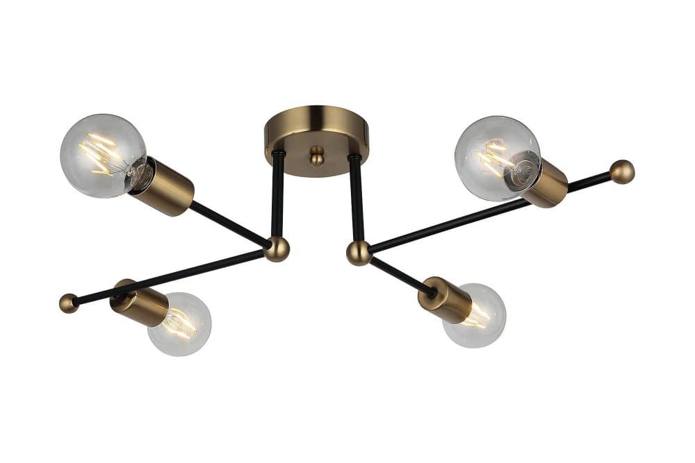 RENA Taklampa Guld/Svart