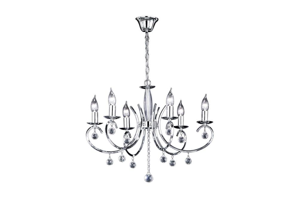 FLORENCE Taklampa 6L Krom